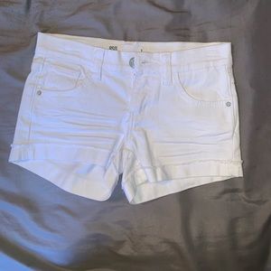 White Malibu shorts size 1
